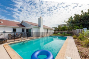 Large pool home and blocks away from the beach